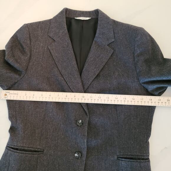 David Brooks Woman's  Dark Gray Blazer Size 12  #115 - Picture 8 of 10